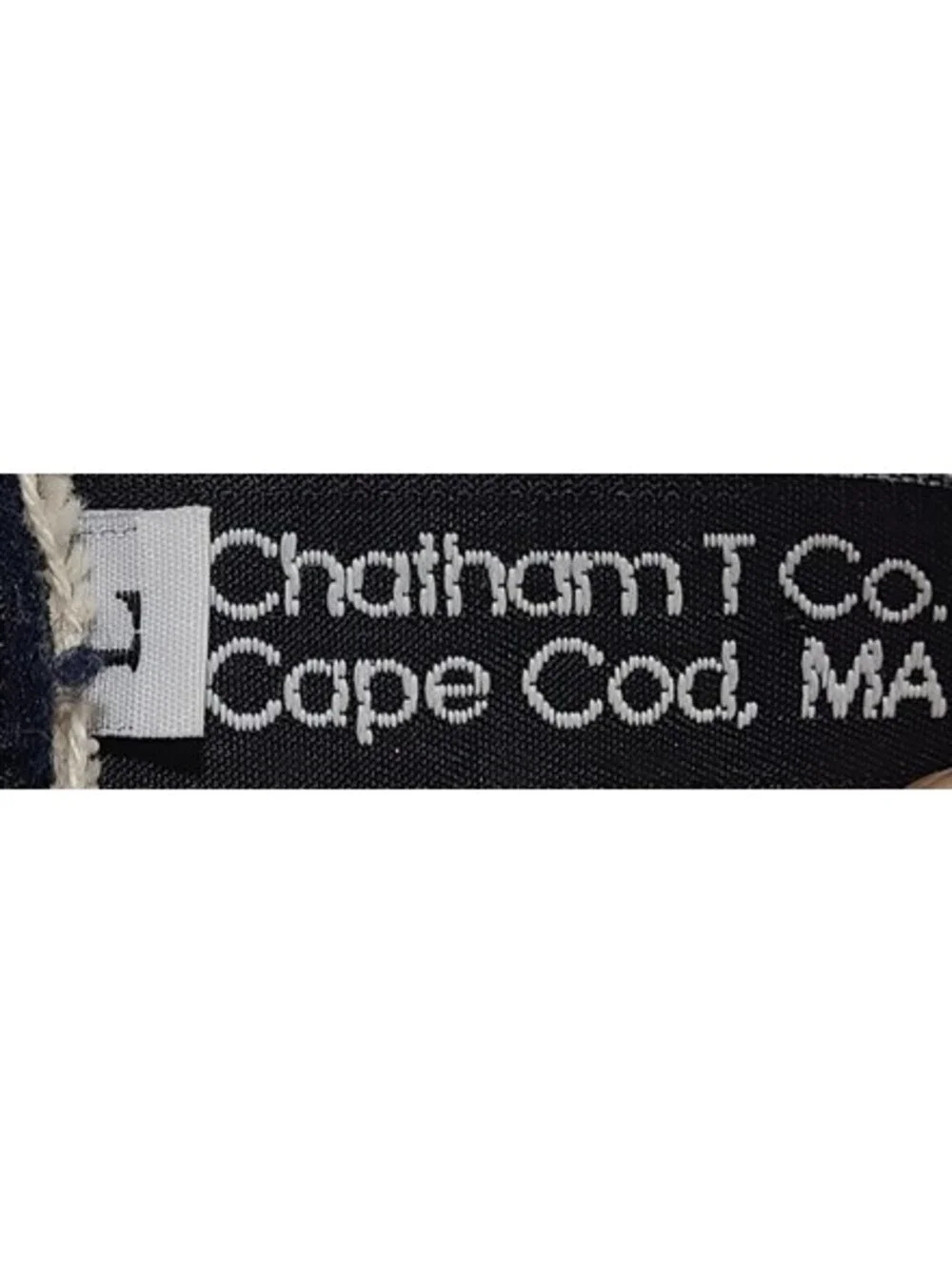 Vtg Cape Cod Preppy Navy Blue Khaki Belt Mens Sz Large Lobsters Chatham T Co EUC